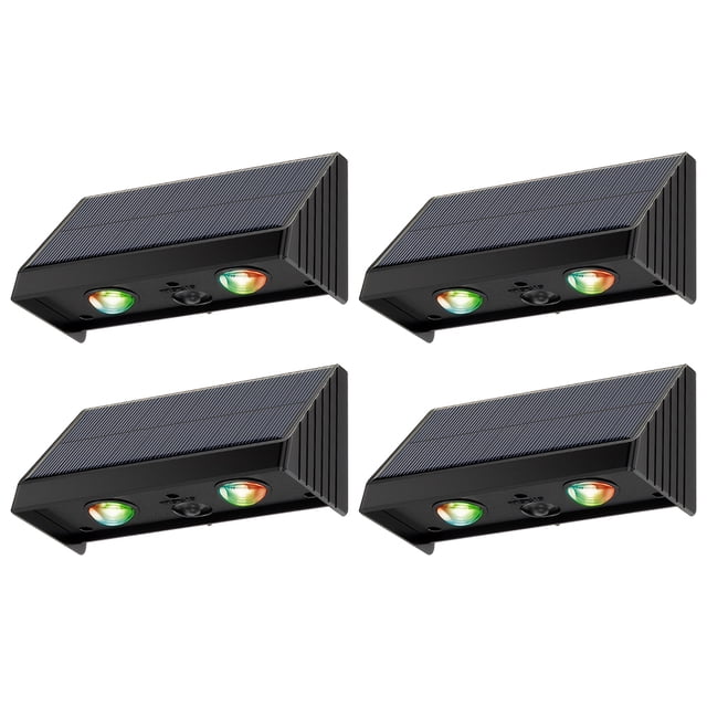 Lámpara Luces Solares Solar Lámparas Lavado Pared Doméstica Impermeables Al Aire Libre (luz Colorida)