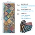 thumbnail image 2 of Multicolor Ethnic Geometric Pattern Hot Yoga Mat Towel Non Slip for Hot Yoga - Quick-Drying Yoga Mat Cover with 4 Corner Pockets with Travel Bag - Hot Yoga Towel Non Slip 70"x26", 2 of 6