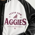 thumbnail image 4 of Women's Gameday Couture Black Texas A&M Aggies Oversized Inner Drive Varsity Rhinestone Full-Snap Bomber Jacket, 4 of 5