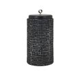 thumbnail image 1 of IMAX 95952 Hasan Small Lidded Vase, Black, 1 of 1