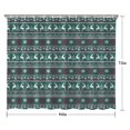 thumbnail image 5 of Green Christmas Reindeer and Snowflake Pattern Shower Curtain 84"x72" ,Bathroom Decorative Shower Curtains Set with 12 Hooks,Modern Waterproof Washable Shower Curtain, 5 of 6