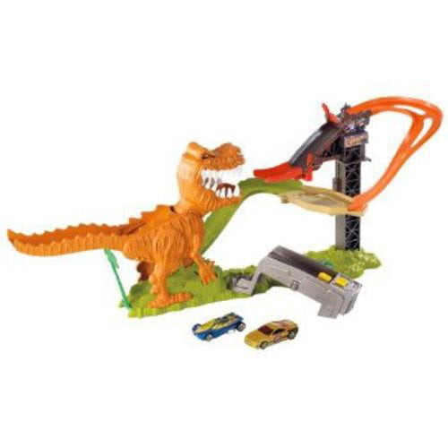 Hot Wheels City Track T-Rex Takedown Replacement Playset Dinosaur WORKS!