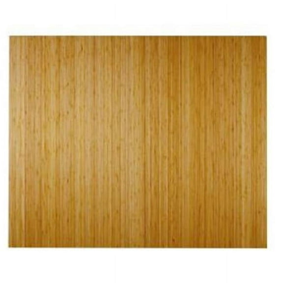 Anji Mountain  NATURAL Bamboo Roll-Up Chair Mat - 48in.x60in. - 5mm thick - felt backing