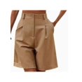 thumbnail image 2 of Women's Elegant Dressy Shorts Pleated Wide Leg High Waisted Shorts, 2 of 6