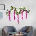 thumbnail image 4 of Wozhuo Artificial Flower Vine 180cm Fake Plumeria Hanging Decor for Living Room Wall Ceiling, 4 of 6