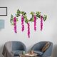 thumbnail image 4 of Rosas simuladas para flor artificial, flores artificiales, decoración de techo, plástico, cesta colgante, salón, fácil instalación, interior exterior, 4 of 5