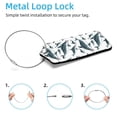 thumbnail image 2 of Square 2Pack PU Leather Dolphins Cruise Luggage Tag with Privacy Cover and Stainless Steel Ring - Suitable for Travel Handbags Backpacks Luggage Tags, 2 of 6