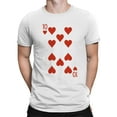 thumbnail image 2 of Ten of Hearts Playing Card Men's T-shirt, 2 of 3