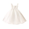 thumbnail image 1 of Yanlir Robe Princesse Imprimée Sans Manches à la Mode pour Fille, Mignonne et Respirante, Robe de Fête, Tenue d'Été à Col Rond pour la Maison des Enfants, Chemise de Nuit et Tenue Décontractée (Blanc#1, 2-3 Ans), 1 of 3