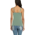 thumbnail image 6 of Sociala Women's Shelf Bra Tank Top Adjustable Wide Strap Cotton Camisole Casual Wear, 6 of 6