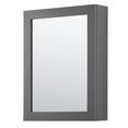 thumbnail image 2 of Wyndham Collection Daria 80" No-Sink Wood Double Bathroom Vanity in Gray/Chrome, 2 of 3
