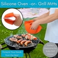 thumbnail image 2 of BBQ Grill Mitts for Outdoor Grill Grill Gloves Heat Proof Grill Accessories for Outdoor Grill Heat 2pk Mitts, 2 of 9