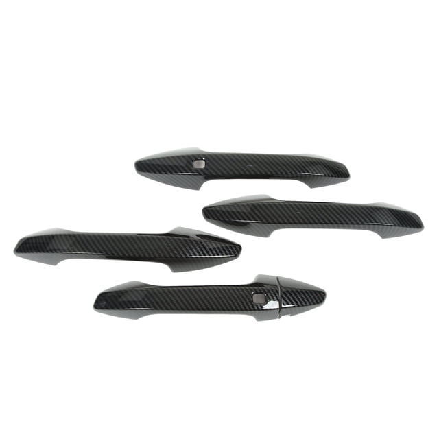 Door Handle Protector Cover, Smooth Easy Installation Carbon Fiber Style Car Exterior Door Handle Cover Deformation Proof for Car