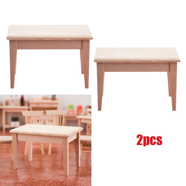 1:12 Accesorios de , 2 Piezas. de Escritorio en Miniatura de de Té de , CUTICAT Miniaturas de casa de muñecas