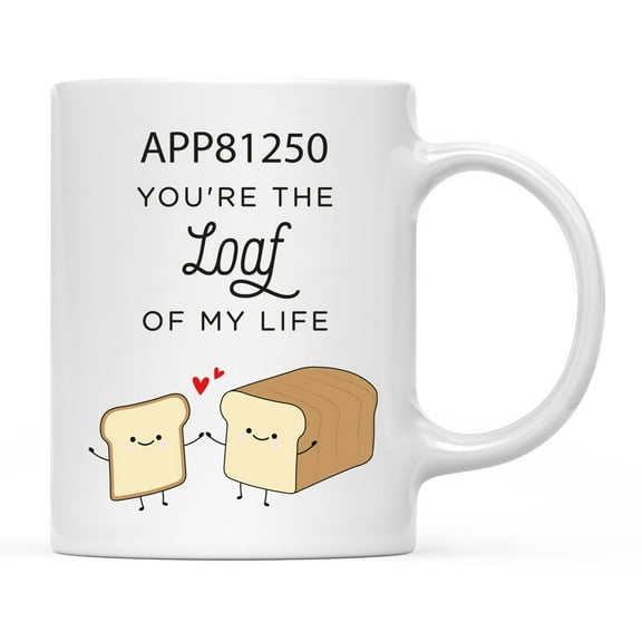 Koyal Wholesale Funny Food Pun 11oz. Ceramic Coffee Tea Mug, Bread Slice