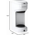thumbnail image 2 of Mixpresso Single Serve Coffee Brewer, K Cup Compatible & Ground Coffee, White, 2 of 5