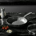 thumbnail image 5 of HLAFRG 10 inch Frying Pan with Lid, 10" Omelet Pan, Black Granite Skillet with Lid, Even Heating and Less Oil, Small Pan, Induction compatible, 5 of 5