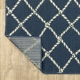 thumbnail image 6 of Oriental Weavers Meridian 4295B - Machine Woven Area Rug - 6'7" x 9'6" - in Navy/ Ivory - Coastal Style Patio, Deck, Porch, Mud Room Rug, 6 of 9