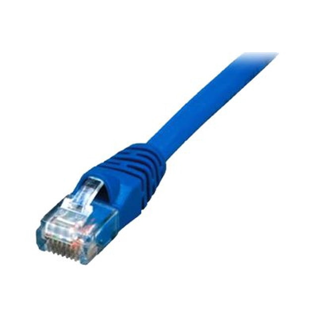 Comprehensive HR Pro - Câble Patch - RJ-45 (m) à RJ-45 (m) - 7 Pieds - UTP - CAT 5e - Moulé, Sans Accroc, en Échalote - Bleu