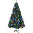 thumbnail image 4 of 6 FT Pre-lit Artificial Christmas Tree, Hinged Xmas Pine Tree with 1000 Branch Tips, 350 Lights and Remote Control for Holiday Party Office Home, Green, 4 of 12
