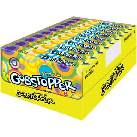 Everlasting Gobstopper Candy Jawbreakers Hard Candies Assorted Fruit Flavors Multicolor Candy Mix Movie Theater Box Candy Snack 1 – 1.77 oz Box (B00D80IC0Y)