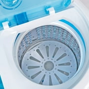 ZENY Portable Washing Machine Mini Twin Tub Washing Machine with Washer & Spinner, Gravity Drain Pump, 9.9lbs Capacity