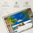 thumbnail image 6 of Elephant Stock Window To Maldives Shore Wall Art - Beach Canvas Canvas - 39" x 26", 6 of 8