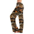 thumbnail image 2 of LHVUOA Halloween Womens Pajama Pants Wide Leg Funny Graphic Pjs Comfy Bottoms with Pockets, 2 of 7