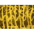 thumbnail image 1 of Ahgly Company Machine Washable Indoor Rectangle Abstract Yellow Modern Area Rugs, 4' x 6', 1 of 4