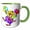 Green/White, variant on 3drose, Happy Birthday Clown, 11oz Magic Transforming Mug