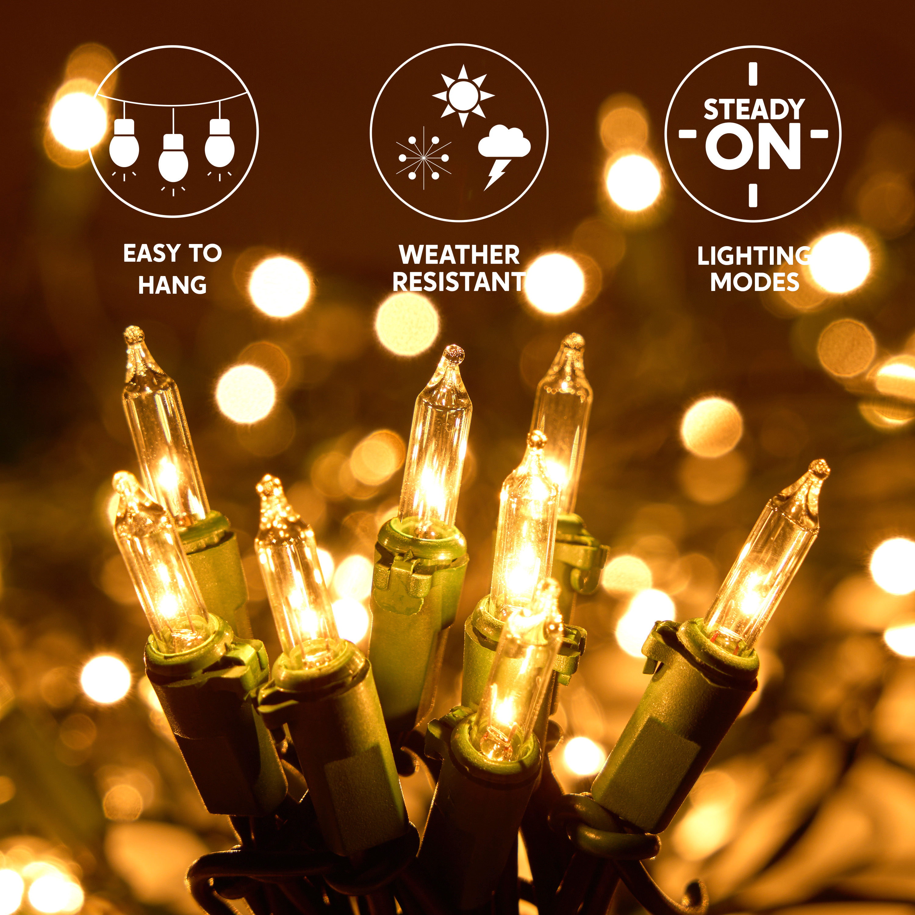 Joyfy 100 Warm White Christmas Net Lights 4x6 Ft photo 2