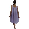 thumbnail image 4 of Venice Women's Silky Looking Nightgown w Sequins & Ribbon Roses 40 Large Lavender, 4 of 4