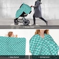 thumbnail image 6 of Car Seat Cover Baby - Aquamarine Glitter1 Breathable Infant Car Seat Cover for Baby Carseat, Lightweight Comfort Baby Essentials Must Haves Newborn Stuff for Girl Boy, 6 of 7