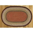 thumbnail image 1 of Capitol Earth Rugs 04-019 Burgundy-Mustard Jute Braided Rug, 1 of 1
