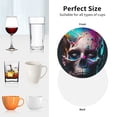 thumbnail image 6 of Kdxio Modern Abstract Colorful Skull B Funny Coasters,4 Pcs Leather Coasters,Housewarming Gifts,Protect Furniture from Water Marks Scratch and Damage, 6 of 6
