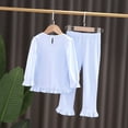 thumbnail image 2 of Elsa Princess Frozen Girls Pajama Set Cotton Top & Leggings 2-Set, 2 of 6