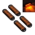 thumbnail image 3 of Truck Side Marker Lights 4Pcs High Brightness 3000K IP65 LED Emergency Flash Light Easy Installation for Cars Trucks Trailers ABS PC Material, 3 of 7