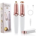 thumbnail image 4 of Facial Hair Removal for Women, Portable Electric Eyebrow Razor with 2 Replacement Heads, Mini Hair Remover Device for Face Upper Lip Chin, 4 of 8