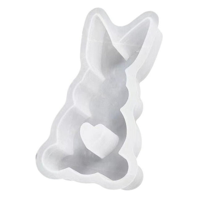 WHEANG Diy Silicone Molds Easter Bunny Rabbit Shape Easter Silicone for Diy Chocolate Aromatherapy Wedding Easter Day Gifts Decorations One Size Multi-Color