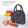thumbnail image 5 of Honeii Colorful Dreamcatcher1 Print Insulated Lunch Bag Women Reusable Lunch Box with Pocket for Work Picnic Travel -One Size, 5 of 6