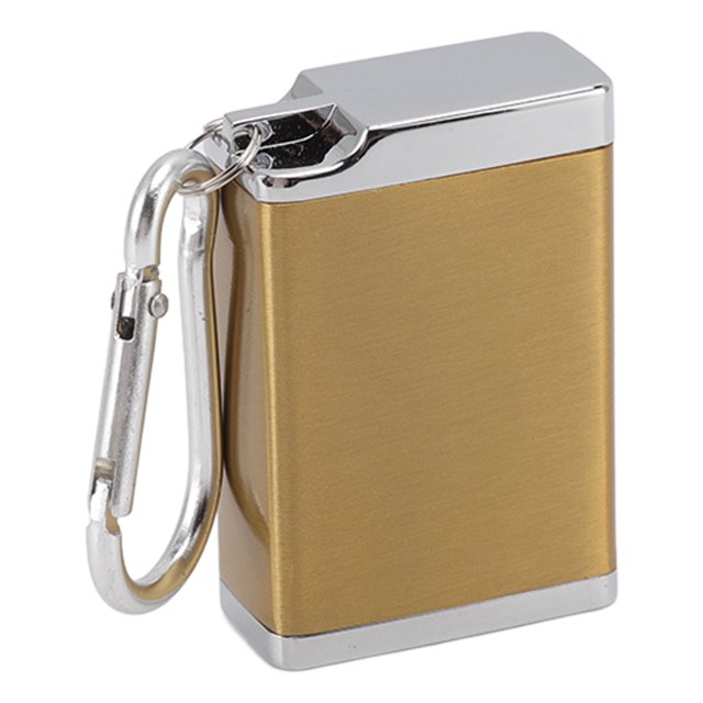 Ashtray Keychain, Modern Mini Ashtray Portable Easy Using Fireproof With Lid For Office Black,Silver,Gold,Blue,Red,Green