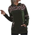 thumbnail image 1 of Moda mujer casual manga larga con capucha leopardo patchwork señoras tops sudaderas Fridja  FKASFK5917, 1 of 4
