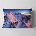 thumbnail image 2 of Designart Slovakia Tatras Winter Mountains - Landscape Printed Throw Pillow - 12x20, 2 of 5