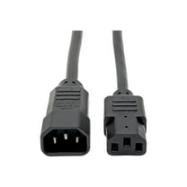 Tripp Lite 15ft Computer Power Cord Extension Cable C14 to C13 10A 18AWG 15' - 10A, 18AWG (IEC-320-C14 to IEC-320-C13)