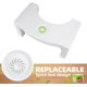 thumbnail image 5 of Taburete de baño para adultos, taburete de plástico resistente de 7 pulgadas para baño, taburete para pies en cuclillas con ambientador, taburete antideslizante para inodoro, regalos saludables para, 5 of 7