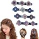 thumbnail image 1 of Pinzas para el cabello trenzadas con piedras de cristal brillantes, pinzas para el cabello con diamantes de imitación pequeñas, pinzas para el cabello trenzadas para mujeres (4 piezas-C), 1 of 7