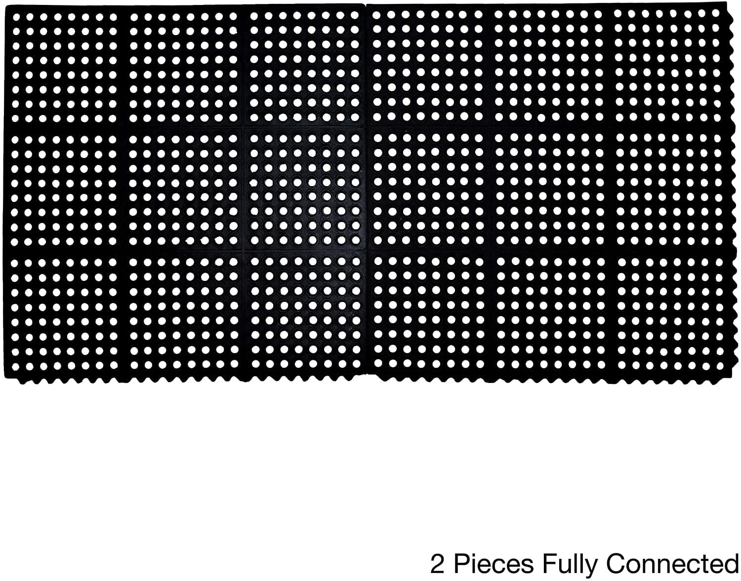 Calloway Mills 36" x 36" Black Interlocking Rubber Floor Mats
