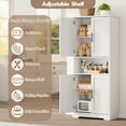 thumbnail image 6 of 70" Tall Kitchen Pantry Cabinet, 30" Wide Kitchen Pantry Storage Cabinet with Countertop, Large Kitchen Hutch with Storage Drawers and Doors for Dining Room, Living Room, Bathroom, 6 of 10