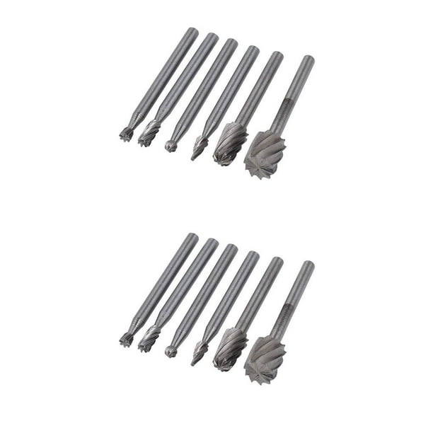 Speravity 6PCS HSS Rotary Multi Tool Burr Routing Router Bit Mill Accesorio Compatible para Type2 NO2 Speravity CBP254494
