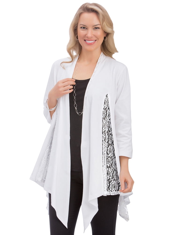 drape front cardigan jacket